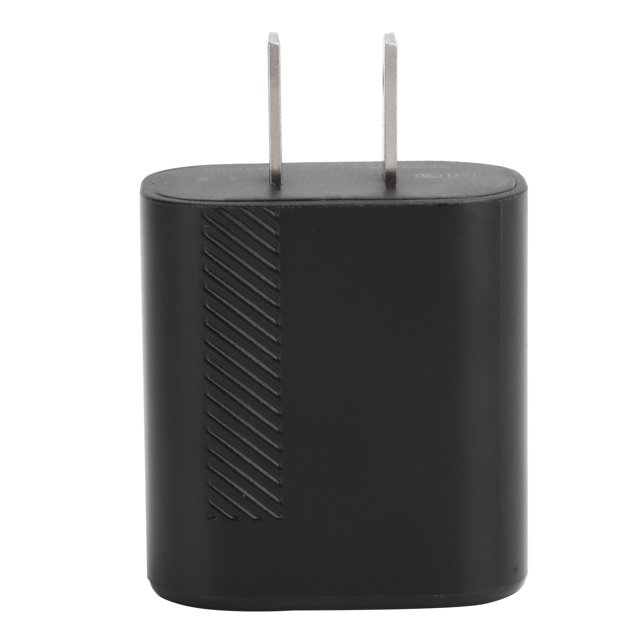 KUULAA para bloque de cargador QC Adaptador de carga rápida de 18 W Cabezal de cargador tipo C de puerto único Enchufe estadounidense negro 110-240 V