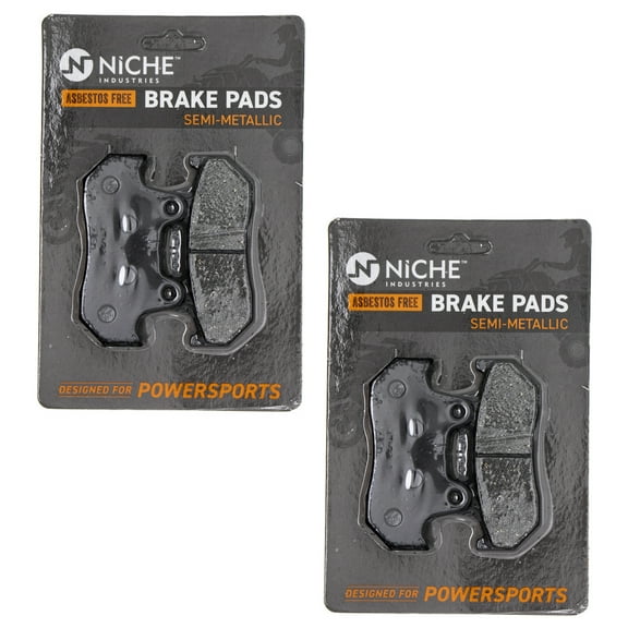 Niche Rear Brake Pad for Honda Goldwing 1500 Semi-Metallic Motorcycle 2 Pack 519-KPA2316D