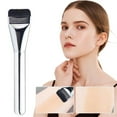 thumbnail image 7 of Professional Makeup Brush for Liquid Foundation, Powder, Eyeshadow - Lightweight, Soft, Natural Finish - Aluminum Handle Cosmetic Tool (Silver), 7 of 7