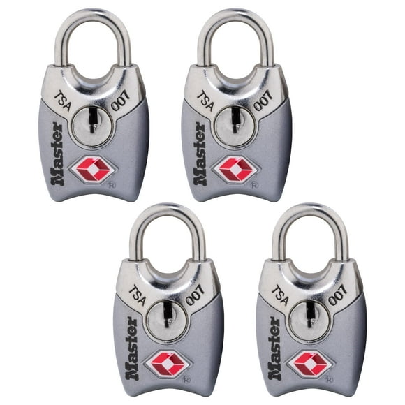 Candado para equipaje Master Lock 4689Q aprobado por la TSA, paquete de 4