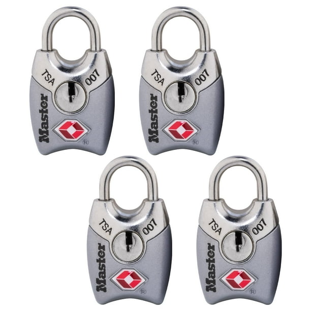 Candado para equipaje Master Lock 4689Q aprobado por la TSA, paquete de 4
