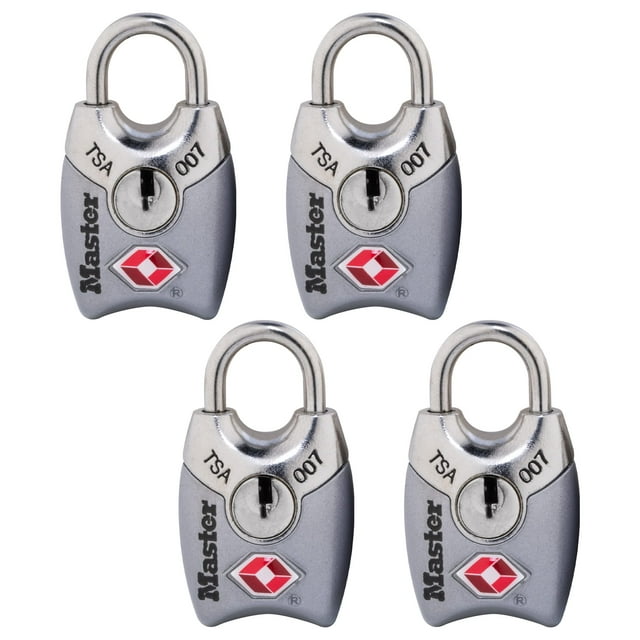Candado para equipaje Master Lock 4689Q aprobado por la TSA, paquete de 4