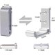 thumbnail image 2 of Foldable Wall Hooks, 4 Pieces Wall Mounted Helmet Holder, Invisible Coat Hooks, Aluminum Wall Hook, With Screws, Towel Jacket Hook (Silver), 2 of 5