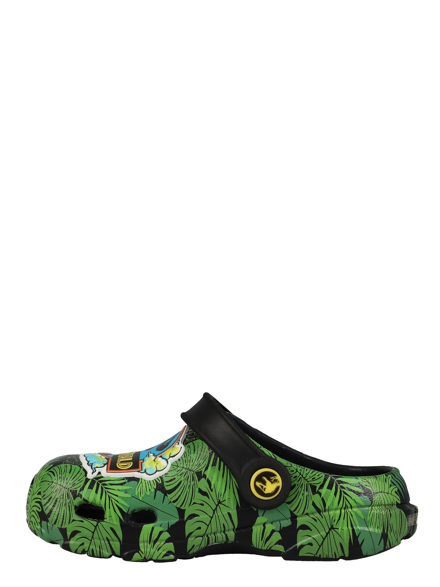 Jurassic World Toddler Boys Casual Black Clogs with Back Strap