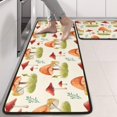 thumbnail image 2 of Kitchen Rugs Sets Of 2,Orange Mushroom Grass Light Pattern Anti Fatigue Kitchen Mat Rugs Non Slip Washable,Decorative Kitchen Floor Mats for Kitchen,Sink,Laundry,17"x47"+17"x47", 2 of 5