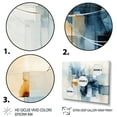 thumbnail image 3 of Designart "Blue Grey Line Art modern Geometrics II" Modern Wall Art Print, 3 of 5