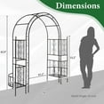 thumbnail image 4 of 78*23*83.9 Arc Roof Double Layer Arch Courtyard Black, 4 of 10