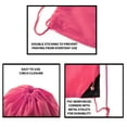 thumbnail image 3 of Mato & Hash Drawstring Bag Promotional Cinch bags - 10 Colors Available - Gym Drawstring Backpack, 3 of 3