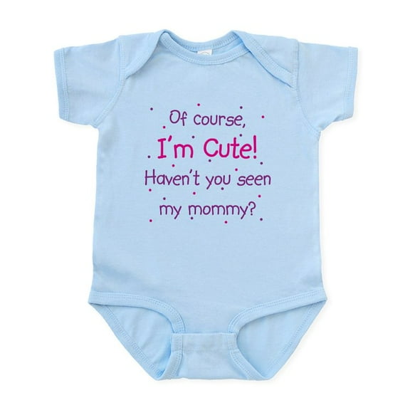 CafePress - Cute Like Mommy Infant Bodysuit - Baby Light Bodysuit, Size Newborn - 24 Months