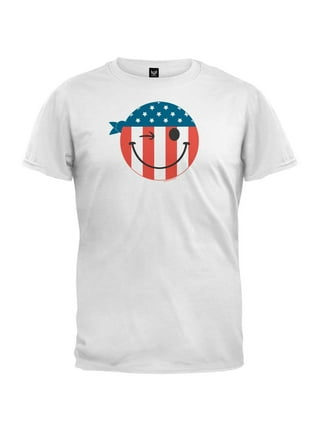  Women's Party in the USA 4th of July Preppy Smile T