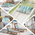 thumbnail image 6 of Turquoise Gray Lumar Pillow Covers, Farmhouse Abstract Gradient Aesthetic Soft Breathable Throw Pillow Cases with Invisible Zipper, Decorative Pillowcase Pillows Protectors for Sofa Bed Chair 16"x24", 6 of 9