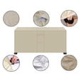 thumbnail image 1 of 420d Beige Cubierta De Muebles De Tela Oxford Impermeable Al Aire Libre Con Tira Impermeable Cubierta Antipolvo Manija Ventana Transpirable Cubierta Impermeable Beige 205x104x71, 1 of 5