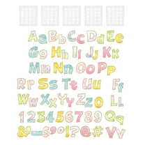 PTOOTP 1Set Stick on Letters for Bulletin Boards Assorted Color for Classroom Walls