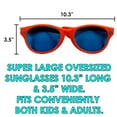 thumbnail image 5 of 6 Pack Plastic Jumbo Blue Lens Sunglasses for Costumes or Photo Booth Props, 5 of 7