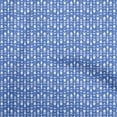 thumbnail image 1 of oneOone Cotton Flex Medium Blue Fabric Tribal Sewing Fabric By The Yard Printed Diy Clothing Sewing Supplies 40 Inch Wide, 1 of 5