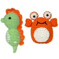 thumbnail image 1 of Crochet Set Kit DIY Marine Life Crochet Set Kit With Knitting Yarn Needles Plush Doll Easy, 1 of 6