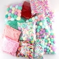 thumbnail image 2 of Pompón suave y esponjoso, Pompones artesanales de felpa, bola de pelo, mini pompón de 8mm a 30mm, decoración navideña, juguetes para niños, 2000 Uds., 2 of 4