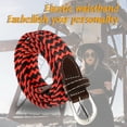 thumbnail image 4 of Elastic Braided Woven Canvas Belts for Men and Women,red and black, 4 of 6