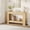 Wood color, variant on Anoncndin Farmhouse 2-Tier Console Table for Entryway or Living Room – Long Wooden Sofa Table with Open Storage Shelf – Accent Hallway Table – Antique White, 1.2 Meters