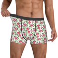 thumbnail image 2 of Salouo Flower Print Men's Boxer Briefs,Breathable Underwear Elastic Waistband Briefs for Men -Medium, 2 of 8