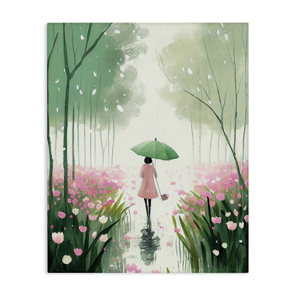 Stupell Industries Bohemian Nature Stroll in Rain Canvas Art, 16 x 20, by Incado