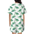 thumbnail image 6 of Haiem Sea Turtle Pattern Pajama Set for Women 2 Piece Lounge Set Short Sleeve Tops and Shorts Soft Sleepwear-XX-Large, 6 of 7