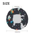 thumbnail image 6 of Kll Space Pattern Shower Cap & Bath Cap For Women,Reversible Oversized Waterproof Shower Caps For All Hair Lengths,Elastic Reusable Bathing Hair Cap, 6 of 9