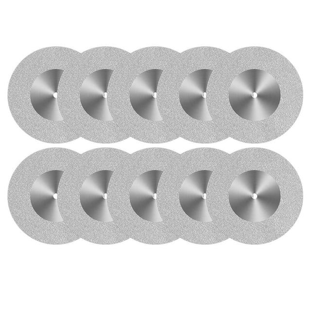 10 piezas de disco de corte de vidrio de 60 mm, rueda de corte de diamante, ruedas de corte para herramienta rotativa, accesorio de taladro para pulir azulejos