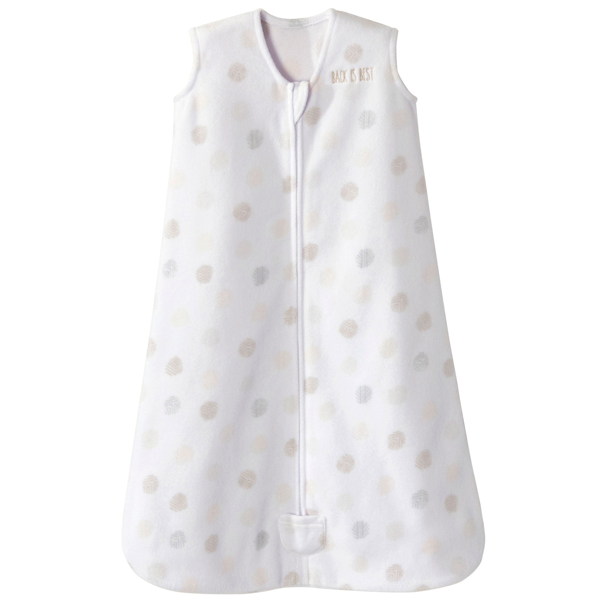 HALO SleepSack Wearable Blanket, Microfleece, Dot Sketch White, Small