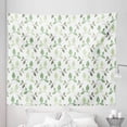thumbnail image 1 of Green Tapestry, Tea Leaves with Ornamental Vintage Design Soft Faded Colors Art Print, Fabric Wall Hanging Decor for Bedroom Living Room Dorm, 5 Sizes, Green Army Green, by Ambesonne, 1 of 1