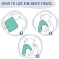 thumbnail image 4 of Baby 6-layer high-density plain burp towel, 4 of 5