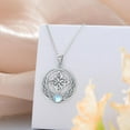 thumbnail image 4 of Celtic Witch Knot Pendant Necklace 925 Sterling Silver Moonstone Gothic Witchy Necklace Witch Jewelry Gifts for Mother Wife, 4 of 7