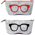 thumbnail image 1 of Felt Eyeglass Case,2 Pack Sunglasses Pouch, 1 of 7