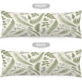 thumbnail image 5 of Sage Green Body Pillow Cover Leaves Tropical Plant Leaf Botanical Vintage Floral Cushion Long Pillowcase with Zipper Luxury Covers Decorative Large Bedding Cases for Couch, 20''''x54'''', 5 of 6