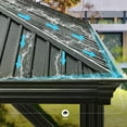 thumbnail image 3 of 12 ft. x 20 ft. Double Roof Hardtop Aluminum Patio Gazebo with Netting and Gray Curtains, 3 of 10