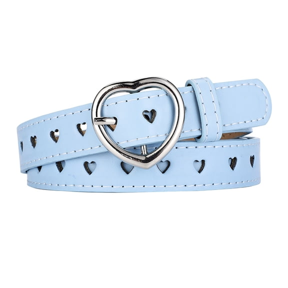 Fashion belts for women men Korean Love Buckle Belt Heart Shaped Full Hole Hollow Decoration Belt Adjustable belts for Jeans Pants Dresses