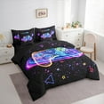 thumbnail image 3 of Castle Fairy Abstract Game Controller Boy Girl Twin Bedding Sets 7-Piece,Gradient Teens Game Gamepads Bedding Comforter Set Microfiber,Cosmos Starry Sky Breathable Sheet Sets,Ultra Soft Home Decor, 3 of 8