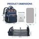 thumbnail image 4 of Mochila para pañales CESAILT 30x20x42 cm impermeable azul, 4 of 7