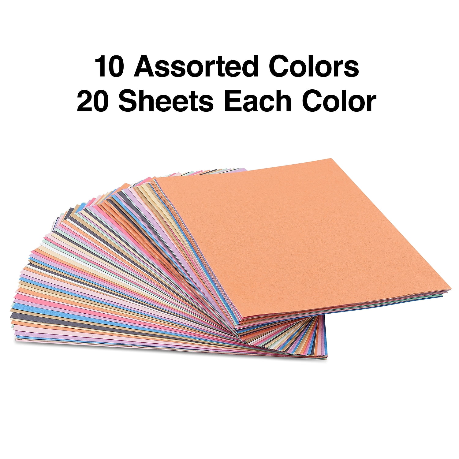 Staples Construction Paper 9"W x 12"L Assorted 600/Carton ST23104/23104VS