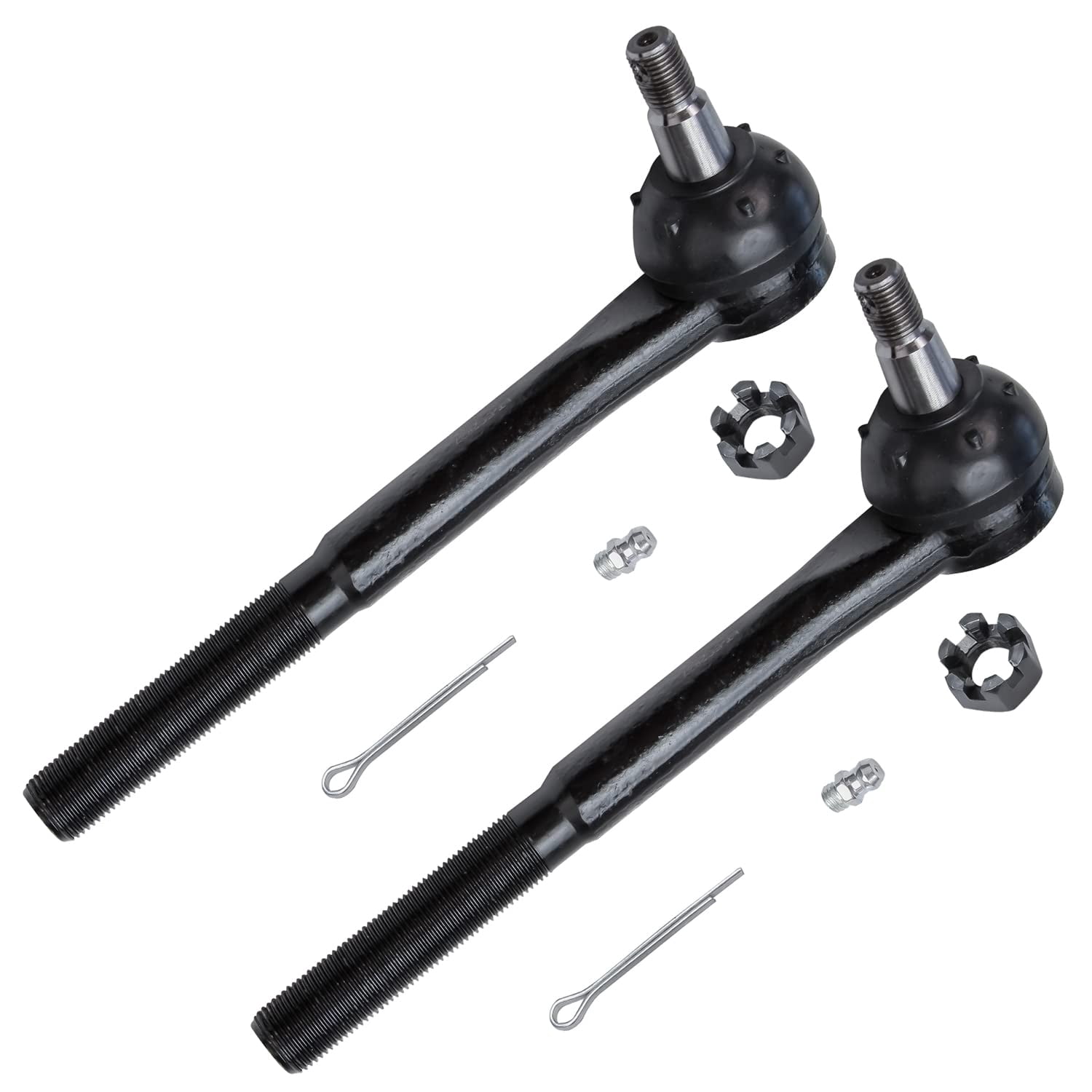 Detroit Axle - 2WD 10pc Front Control Arms Kit for Chevrolet GMC C1500 C2500 Express Savana 1500 2500 Yukon Tahoe, 4 Upper Lower Control Arms w/Ball Joint 4 Tie Rods 2 Adjustment Sleeves