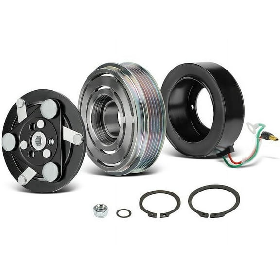 A/C Compressor Clutch Kit One Set - Compatible with 2007 - 2008 Honda Fit 1.5L 4-Cylinder