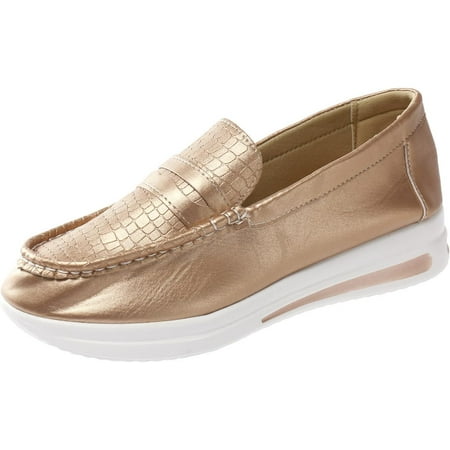Women s fashionable leather shoes  round toe casual shoes  women s casual low heel formal shoes
