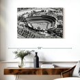 thumbnail image 3 of Elephant Stock California Series - La Dodger Stadium Wall Art - Horizontal Canvas Wall Art - Living Room Wall Decor - Sports Canvas - Gray And White Decor By Philippe Hugonnard - 36" x 24", 3 of 8