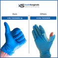 Kashi Surgicals Powder Free Nitrile Hand Gloves (Pack Of 50) Medium