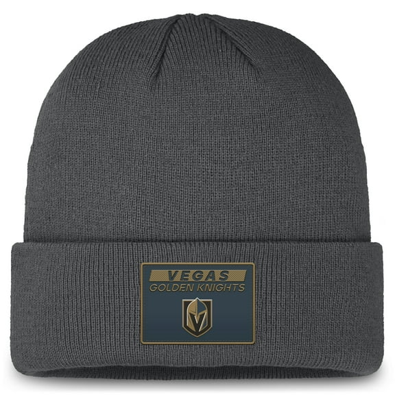 Men's Fanatics Gray Vegas Golden Knights Authentic Pro Cuffed Knit Hat