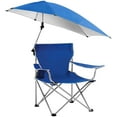 thumbnail image 2 of Camping Chairs with Shade Canopy for Adults Foldable Portable Canopy Chair Folding Lawn Outdoor Chair with Canopy for Beach Camping Support 220 LBS Blue, 2 of 13