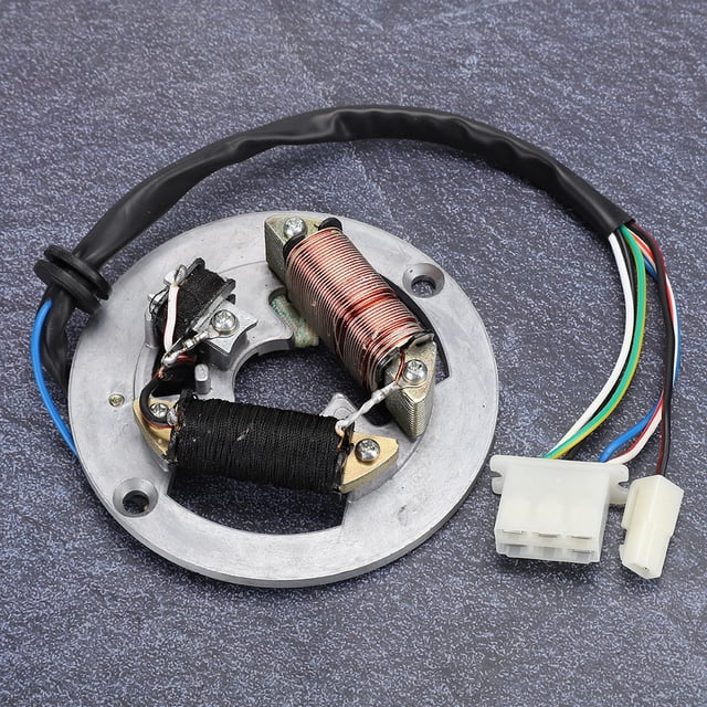 Ignition Magneto Stator Magneto Stator Coil Double Coil Ignition Magneto Stator Plate Accessory Fit For PW80 Motorcycle Bike
