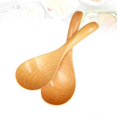 thumbnail image 4 of Wooden Rice Spoon for Cooking Made from Natural Timber Beige Color Ideal for Sauce Mixing Serving 2 Pcs, 4 of 4