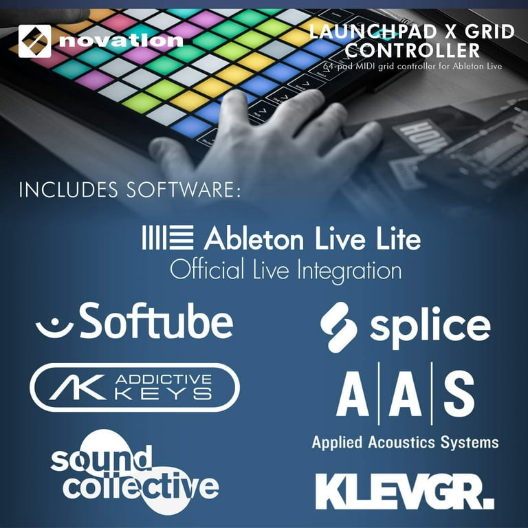 Novation Launchpad Ableton Live Controller with 64 RGB Backlit Pads (8x8  Grid)