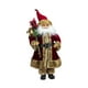 thumbnail image 4 of Figura de Papá Noel, muñeco de Papá Noel, figura tradicional de pie, adorno navideño para oficina, cumpleaños, escaparate, fiesta navideña Marrón rojizo, 4 of 8